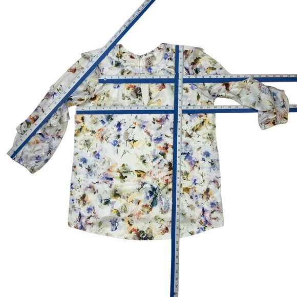 Anthropologie Dolan Araminta Ruffled Top M Floral - Picture 5 of 13